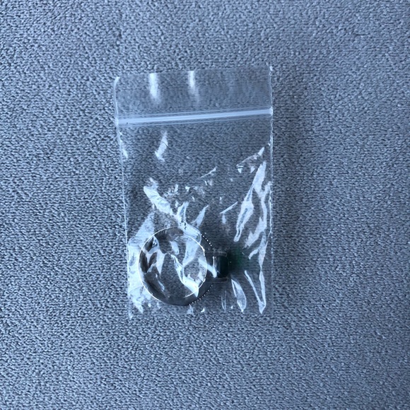 Emerald Colour Square Cut with Cubic Zirconia ~ Stainless Steel ~ Brand New - Picture 9 of 12